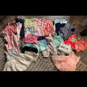 6-12 month lot of baby girl summer clothes